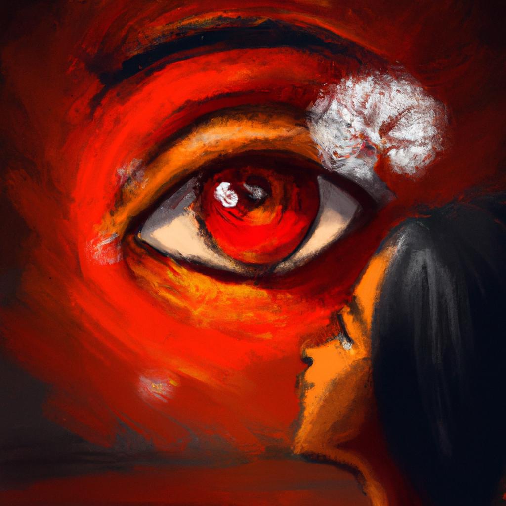 लाल डोळ्याने स्वप्न पाहणे: आश्चर्यकारक अर्थ!