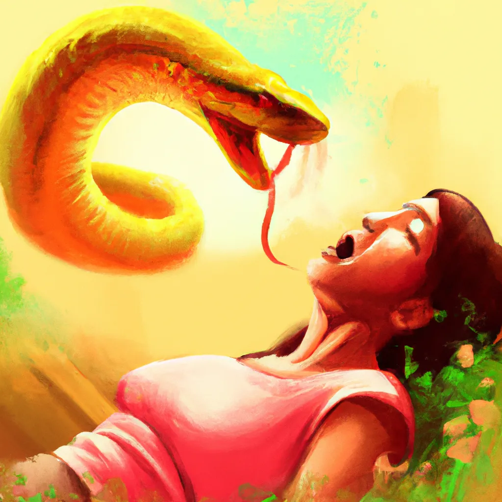 Hva betyr det å drømme om en slange med åpen munn?