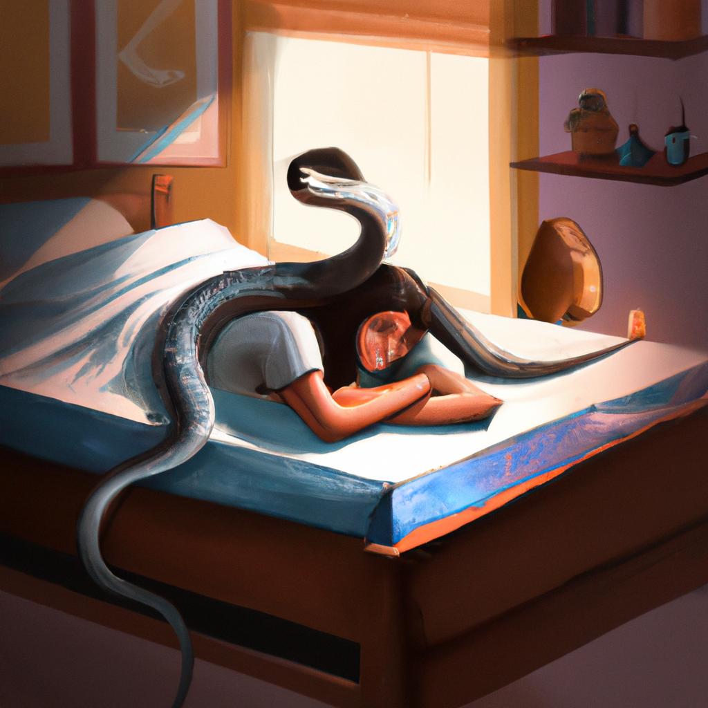 Drømmer om en slange i sengen: Hva betyr det?