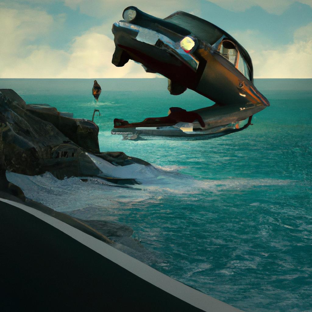 Comprendre la signification du rêve d'une voiture tombant dans la mer !