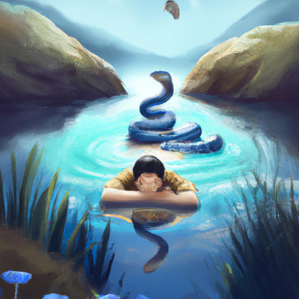 맑은 물에서 뱀의 꿈: 그 의미를 발견하십시오!