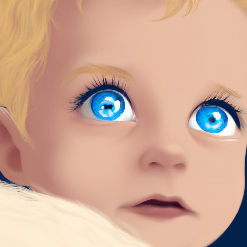 Descubre o significado do soño cun bebé loiro con ollos azuis!