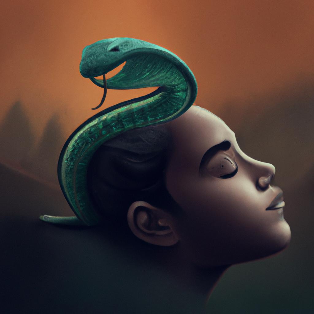 Ontdek wat het betekent om te dromen over een slang in je hoofd!